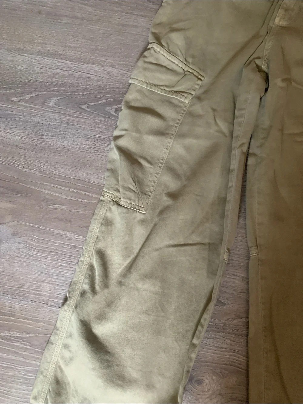 Free People Olive Green Cargo Trousers